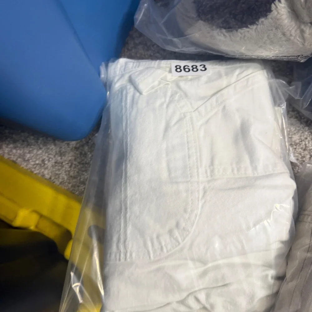 Dickies Mens 1953WH Relaxed Fit Carpenter Pants White 36x32 Cotton Workwear